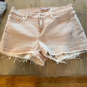 Pink 7 jean shorts